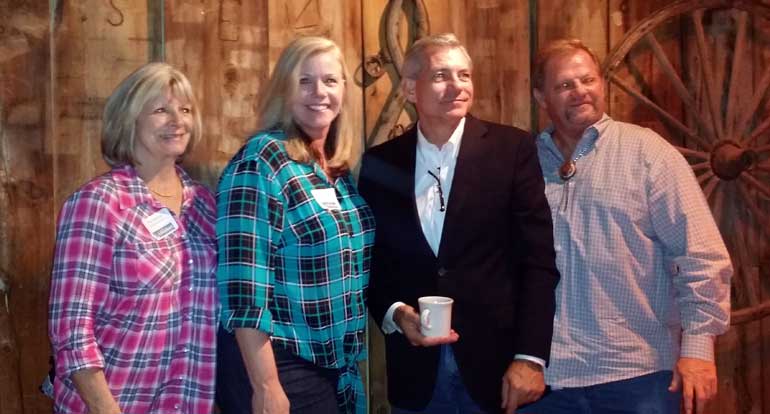 NAIFA-Arizona National Committee Jim Bennett, Immediate Past President Tracy Jones and Executive Vice President Patricia Chesebrough at an event with U.S. Congressman David Schweikert.