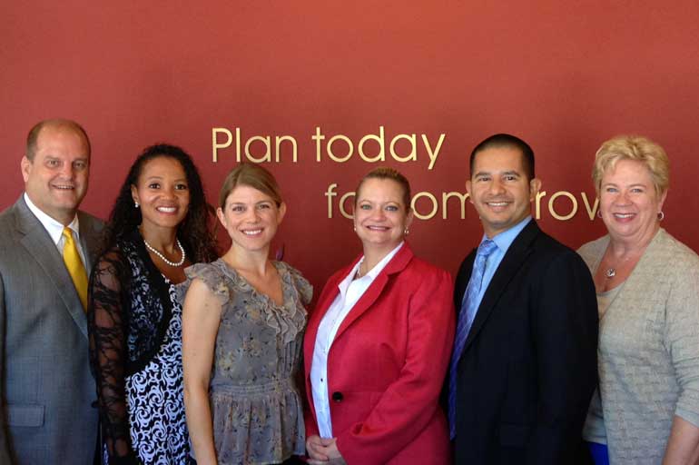 2014 LILI Graduates with LILI Moderator Judy Woertz Paul Ford (West Valley), Regina Holmes (Scottsdale), Melissa Bartusch (Phoenix), Susan Carlson (Phoenix), Juan Ibarra Tucson) and Judy Woertz