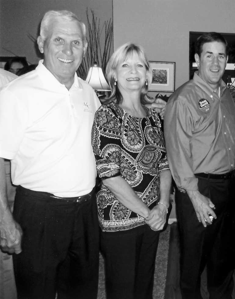 Far left, Dwight Loeffler, Past NAIFA-Arizona President and Patricia Chesebrough, NAIFA-Arizona Executive Vice President with, now, Governor Ducey.